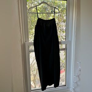 Black Linen Tank Dress
